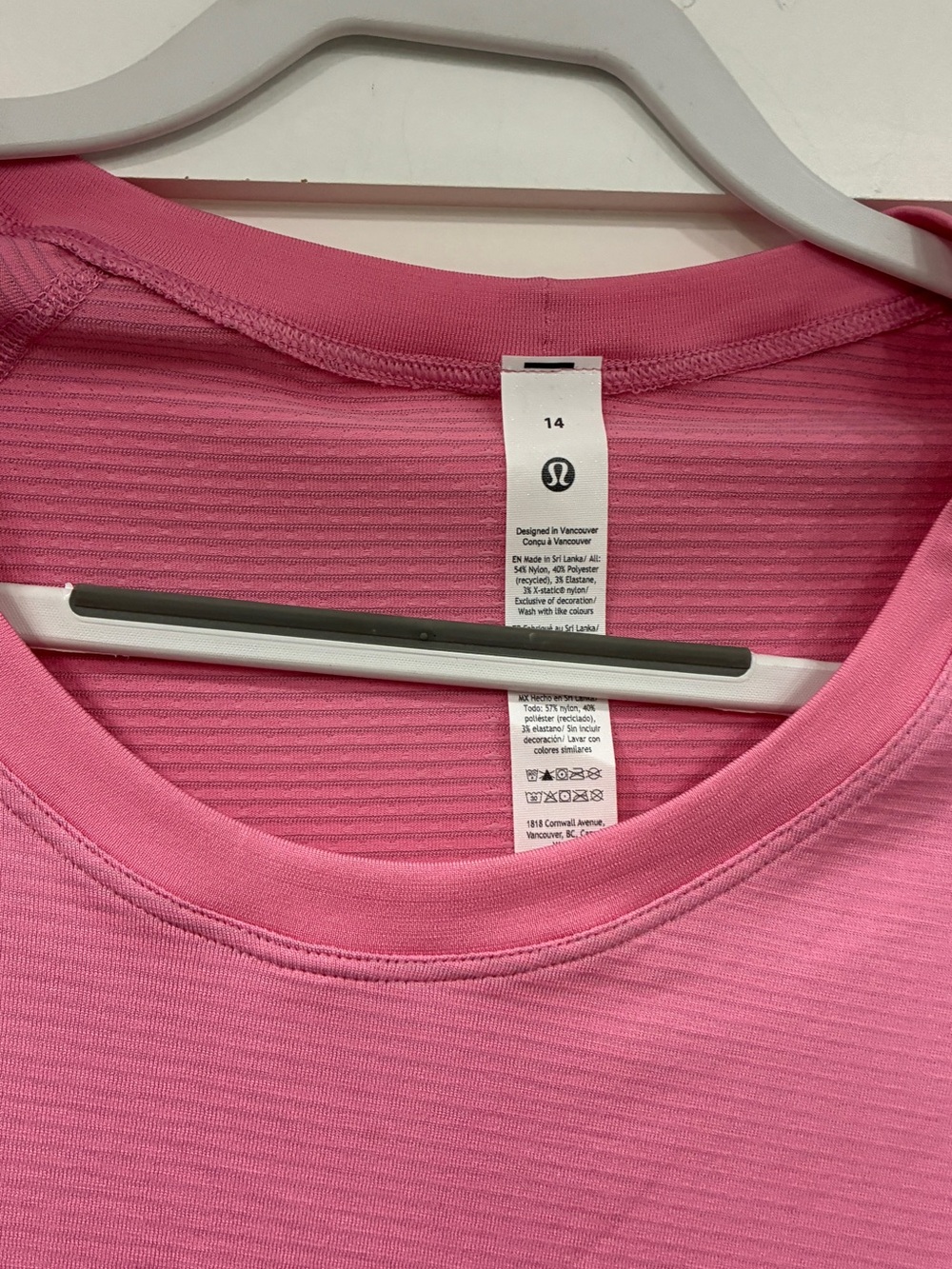 Lululemon Swiftly Tech Long Sleeve 2.0 Race Pink Size 14 NWT - Picture 2 of 4